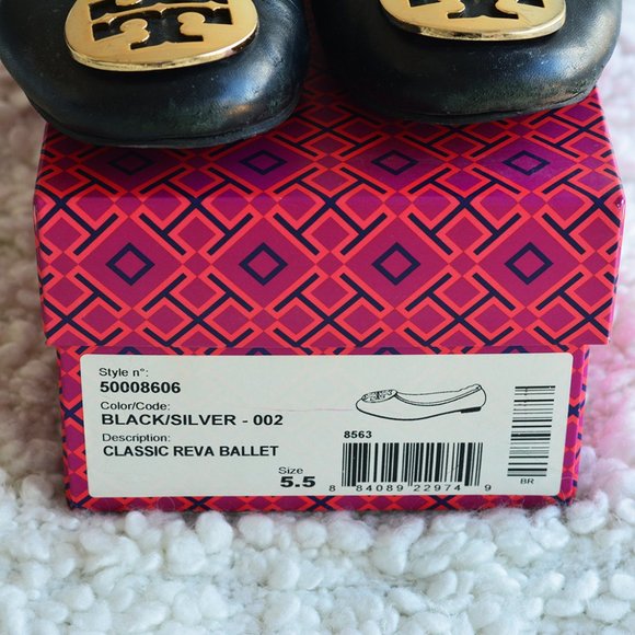 Tory Burch Black Reva Ballet Flats - Picture 7 of 7